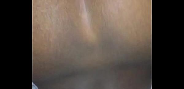  My ebony teen thot wanted me to cum in her pussy